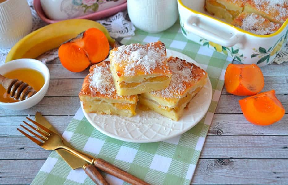 Сирна запіканка з бананом та хурмою: рецепт з фото покроково 144b9e6b18b4969526b20920b329d233 Сирна запіканка з бананом та хурмою: рецепт з фото покроково